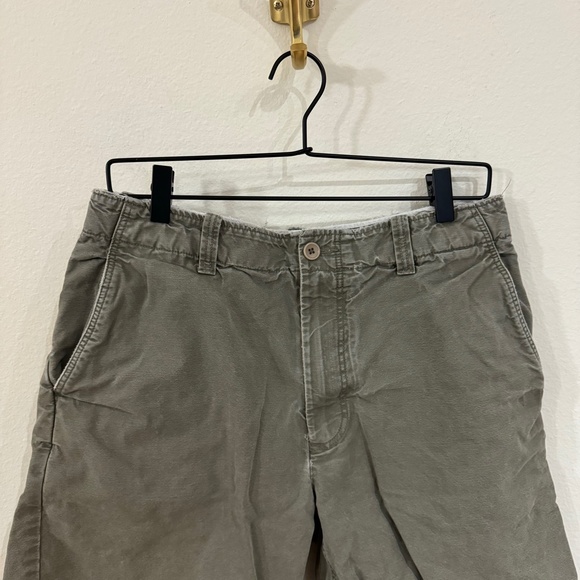 J. Crew Shorts Men's Size 32 Green Brown Chino Casual Cotton Preppy - Picture 2 of 4
